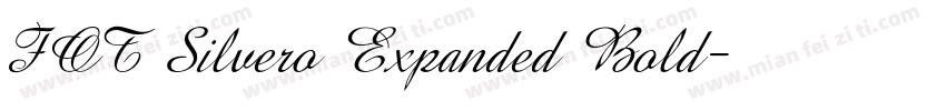 FOT Silvero Expanded Bold字体转换